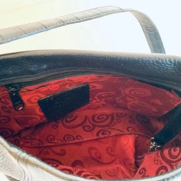 BRIGHTON, Vintage Leather Bucket shoulder bag - Picture 4 of 4